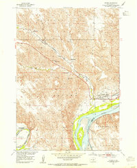 Download a high-resolution, GPS-compatible USGS topo map for Oacoma, SD (1954 edition)