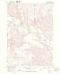1951 Map of Okaton SW, 1979 Print