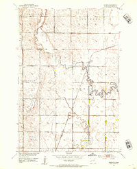 Download a high-resolution, GPS-compatible USGS topo map for Ordway, SD (1954 edition)