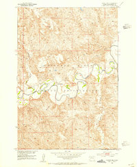 preview thumbnail of historical topo map of Dewey County, SD in 1952