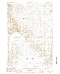 preview thumbnail of historical topo map of Pennington County, SD in 1984