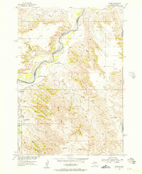 preview thumbnail of historical topo map of Pennington County, SD in 1955