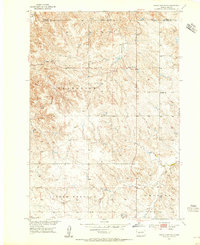1953 Map of Haakon County, SD, 1955 Print