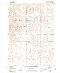 1953 Map of Haakon County, SD, 1980 Print