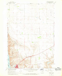 preview thumbnail of historical topo map of Hughes County, SD in 1967