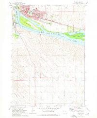 1973 Map of Pierre, SD, 1976 Print
