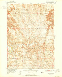 preview thumbnail of historical topo map of Jackson County, SD in 1950