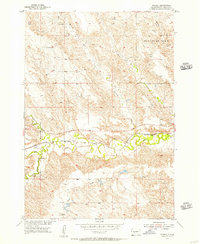 Download a high-resolution, GPS-compatible USGS topo map for Powell, SD (1956 edition)