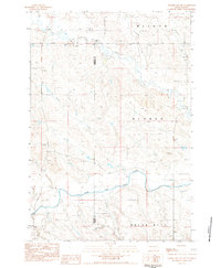 Download a high-resolution, GPS-compatible USGS topo map for Prairie City NW, SD (1984 edition)