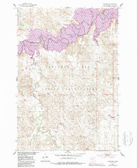 1951 Map of Dewey County, SD, 1987 Print