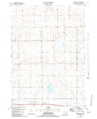 Download a high-resolution, GPS-compatible USGS topo map for Pukwana SE, SD (1983 edition)