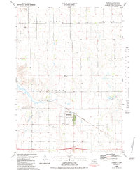preview thumbnail of historical topo map of Pukwana, SD in 1983