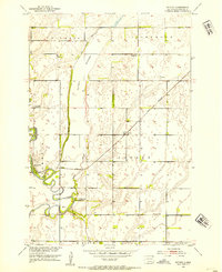 preview thumbnail of historical topo map of Brown County, SD in 1952