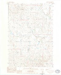 1983 Map of Rabbit Butte, 1984 Print