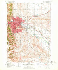Download a high-resolution, GPS-compatible USGS topo map for Rapid City East, SD (1968 edition)