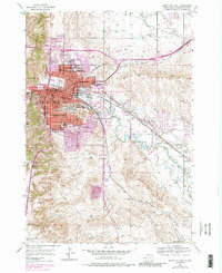 Download a high-resolution, GPS-compatible USGS topo map for Rapid City East, SD (1986 edition)