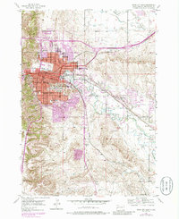 Download a high-resolution, GPS-compatible USGS topo map for Rapid City East, SD (1986 edition)