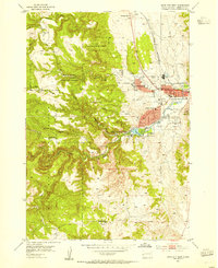 Download a high-resolution, GPS-compatible USGS topo map for Rapid City West, SD (1955 edition)