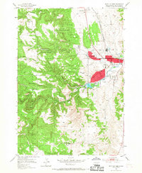 Download a high-resolution, GPS-compatible USGS topo map for Rapid City West, SD (1967 edition)