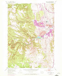 Download a high-resolution, GPS-compatible USGS topo map for Rapid City West, SD (1972 edition)