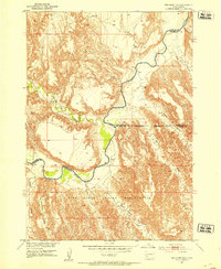 Download a high-resolution, GPS-compatible USGS topo map for Red Shirt NE, SD (1953 edition)