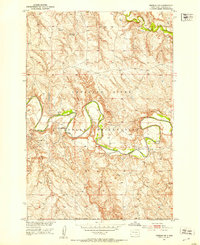 1951 Map of Redelm NE, 1953 Print