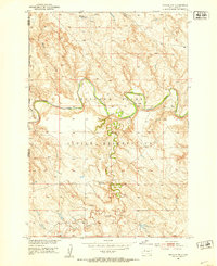 1951 Map of Redelm NW, 1953 Print