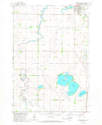 1966 Map of Redfield, SD, 1967 Print