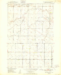 1950 Map of Hand County, SD