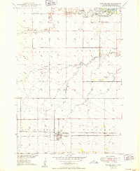 preview thumbnail of historical topo map of Ree Heights, SD in 1950