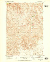 1951 Map of Dewey County, SD, 1953 Print