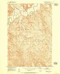 1951 Map of Dewey County, SD, 1953 Print