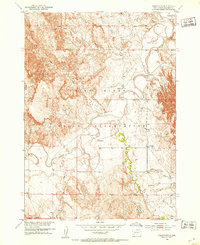 preview thumbnail of historical topo map of Oglala Lakota County, SD in 1951