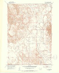 1951 Map of Rockyford, 1953 Print