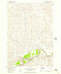 Download a high-resolution, GPS-compatible USGS topo map for Rousseau Creek SW, SD (1957 edition)