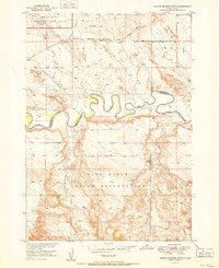 Download a high-resolution, GPS-compatible USGS topo map for School Section Butte, SD (1951 edition)