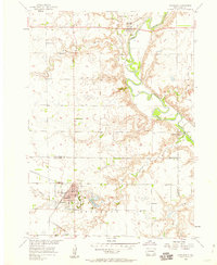 1957 Map of Olivet, SD, 1959 Print