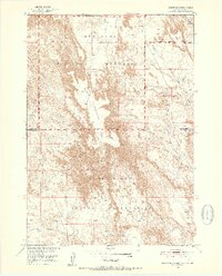1950 Map of Sheep Mountain Table, 1952 Print
