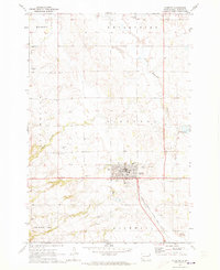 1970 Map of Sisseton, SD, 1973 Print