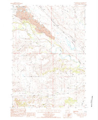preview thumbnail of historical topo map of Butte County, SD in 1984