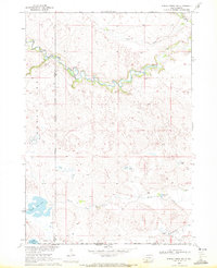 Download a high-resolution, GPS-compatible USGS topo map for Spring Creek SW, SD (1972 edition)