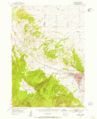 preview thumbnail of historical topo map of Sturgis, SD in 1954