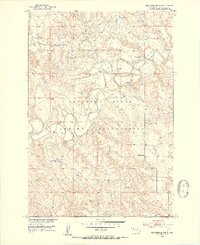 1951 Map of Thunder Butte, 1953 Print