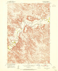 Download a high-resolution, GPS-compatible USGS topo map for Trail City SW, SD (1954 edition)