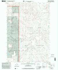 preview thumbnail of historical topo map of Corson County, SD in 1998