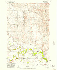 preview thumbnail of historical topo map of Butte County, SD in 1951