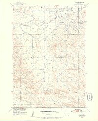 1951 Map of Vale, 1953 Print