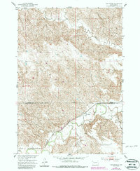 preview thumbnail of historical topo map of Stanley County, SD in 1951
