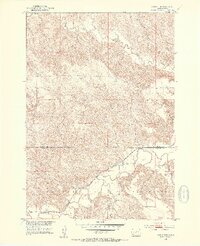 1951 Map of Van Metre, 1953 Print
