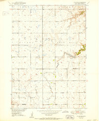 Download a high-resolution, GPS-compatible USGS topo map for Vayland SE, SD (1951 edition)